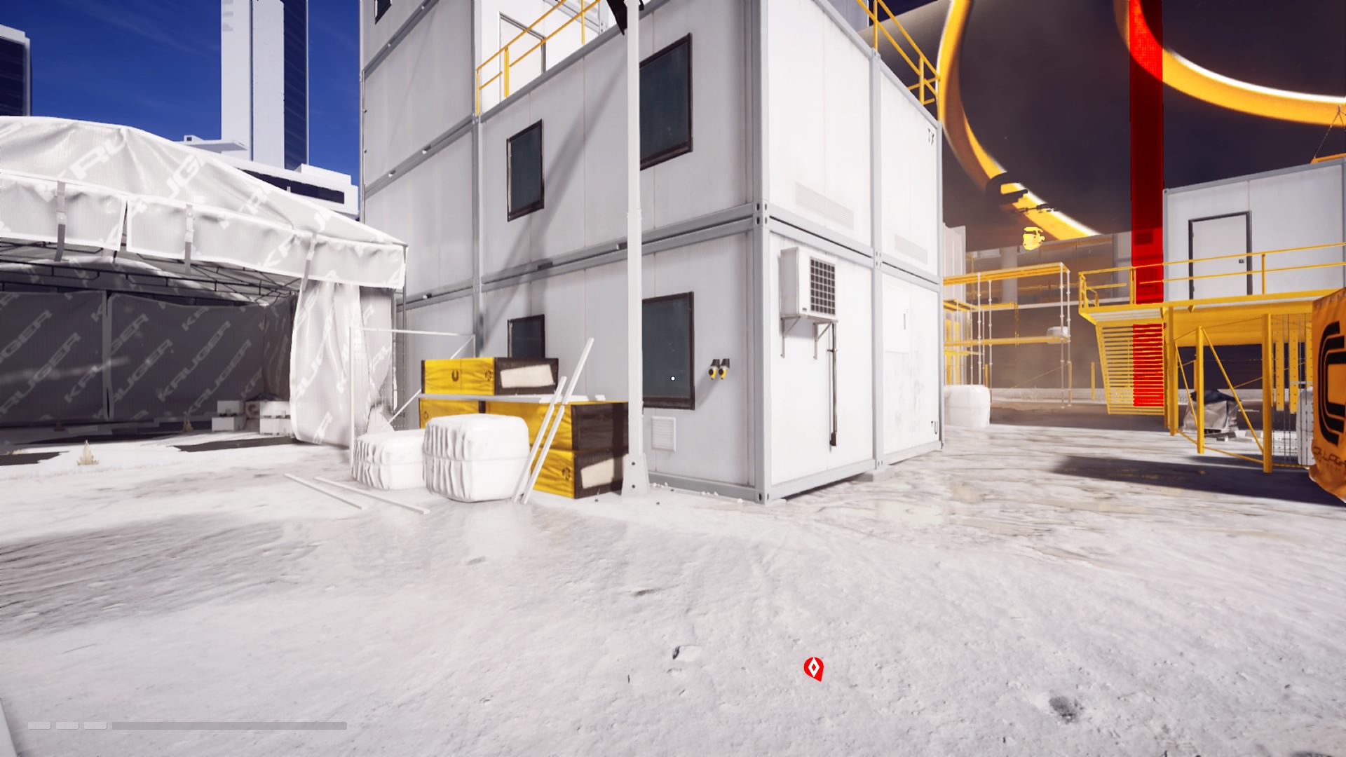 mirrors edge catalyst - navigation markers and compass show irrelevant information